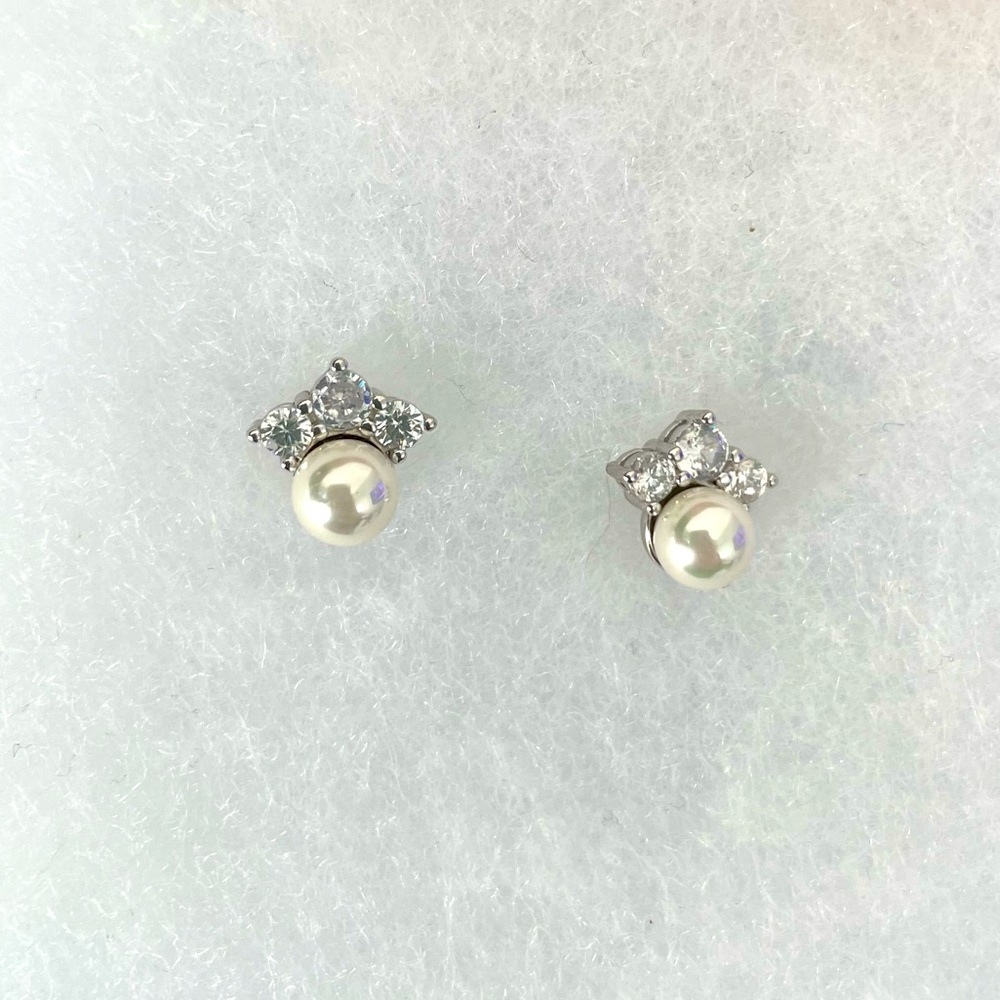Charmed Aroma faux Pearl and Cubic Zirconia earrings BRAND new